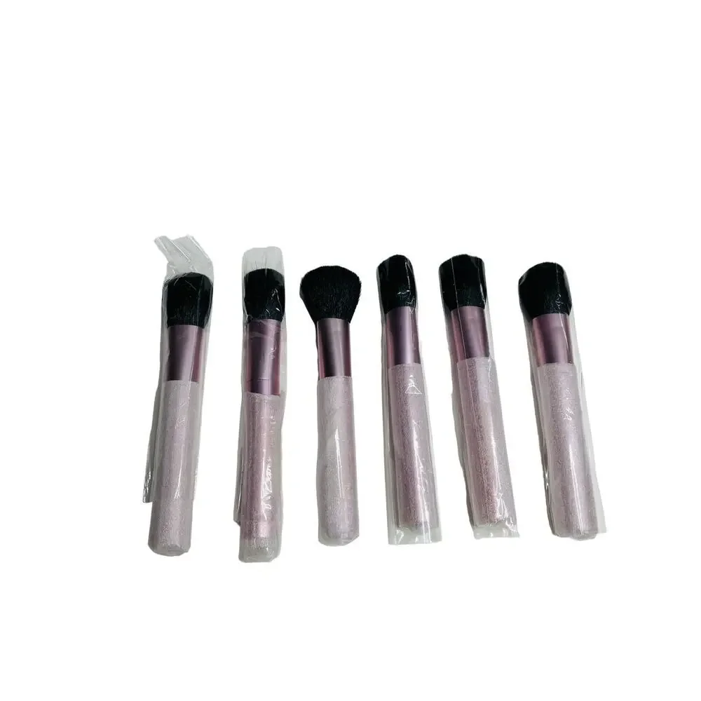 Mally Makeup Cosmetic Blush Brush Pink Bundle Set of 6 Beauty